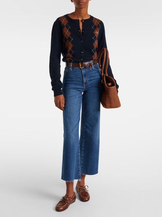 Frame Denim Denim - FRAME • Slim palazzo crop wide leg jeans raw hem size 28 stretch